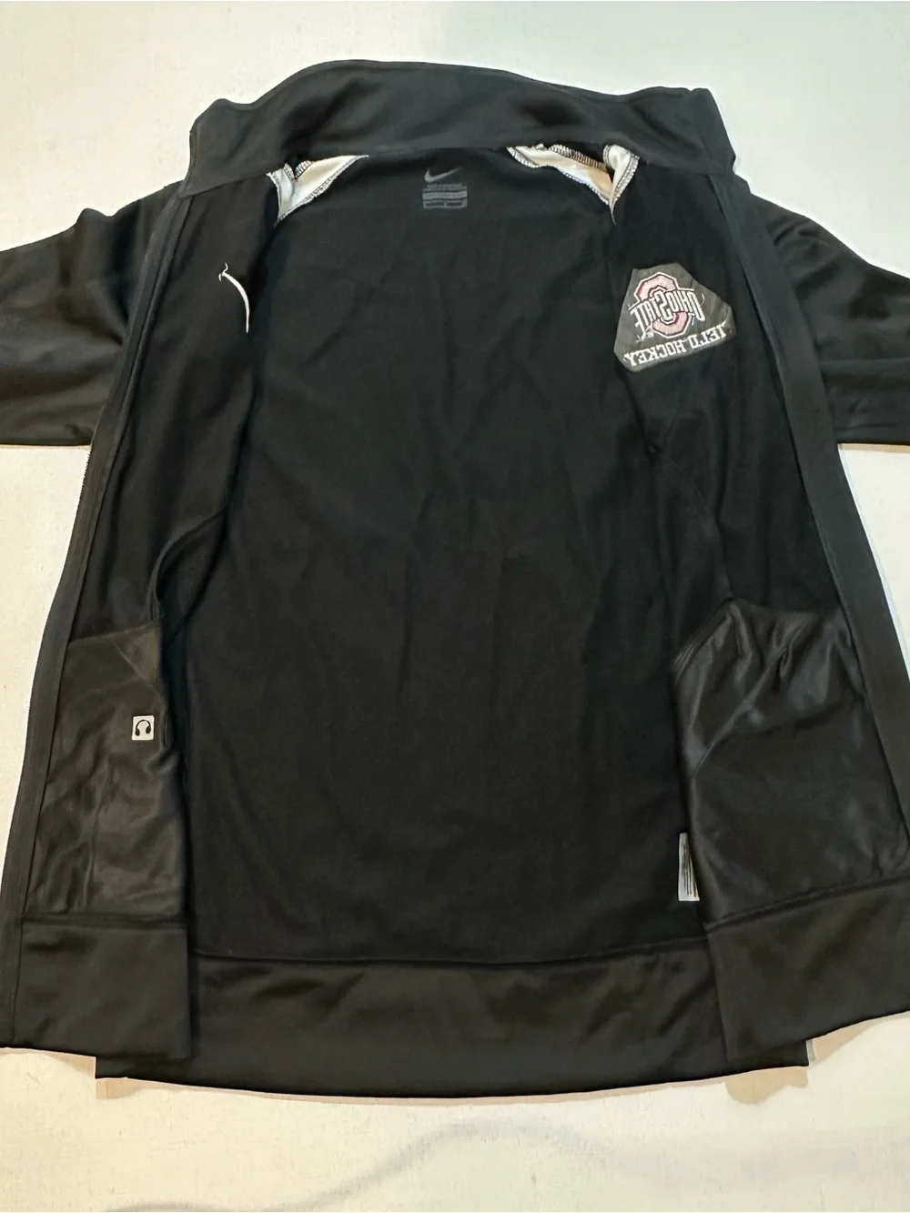 Nike Ohio State Field Hockey Full Zip Jacket Black White Small